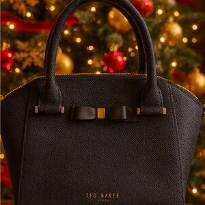 Ted Baker Black Bow Accent Satchel